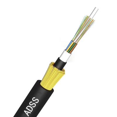 China China Manufacture 96 Professional Double Core Adss Double Core Optical Jacketfiber Cable ADSS-4B1-500M for sale