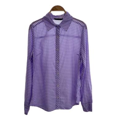 China 2021 Breathable Best Quality Custom Design Womens Shirts Pattern Fancy Plaid Shirt for sale