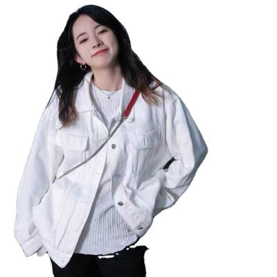 China Women's Slim Style Denim Coat 2021 New Autumn Breathable Mid Length Clothes Coat Fashionable for sale