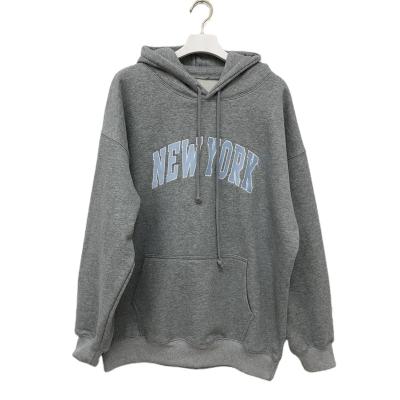 China Breathable Oversized Plain Loose Fit Hoodies Long Sleeve Hooded Sweatshirts for sale