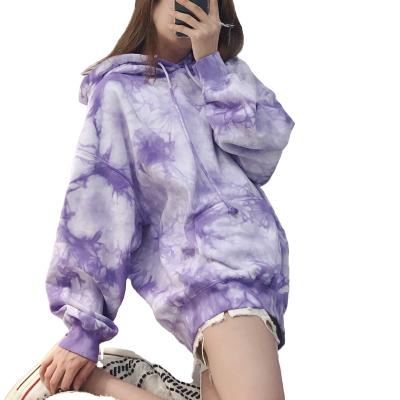 China Breathable Custom Oversized Pullover Link Dye Hoodies Popular Women for sale