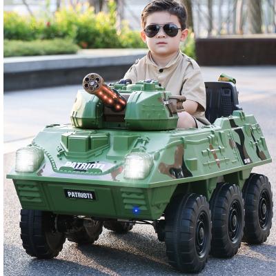 China Ride On Hot Selling Toy Kids Plastic Tank Car Battery Operated Cars For Kids Children Big Ride On for sale