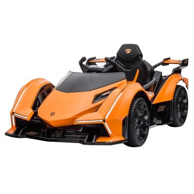 China Ride On Toy LamboV12 Vision Granny Turismo Licensed Ride On Car 12v Electric Motorized Kids Eva Sports Car for sale