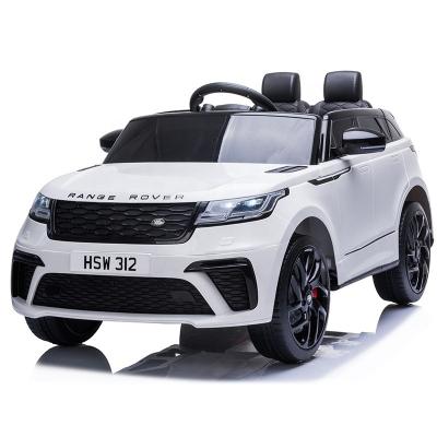 China 2021 Newest Toy Range Licensed Ride On Leather Seat And Rubber Wheel With Remote Rechargeable 12V Ride On Car Electric Ride On Car For Kids for sale