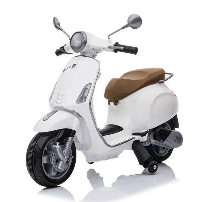 China Ride on cheap toy vespa licensed electric motorcycle for kid rechargeable battery toy kids motorcycles for sale for sale