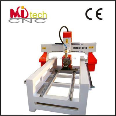 China USB CNC Controller - Moai Statue with 4th Axis Rotary Carving CNC Router Wood Carving Machine MITECH-6012 for sale