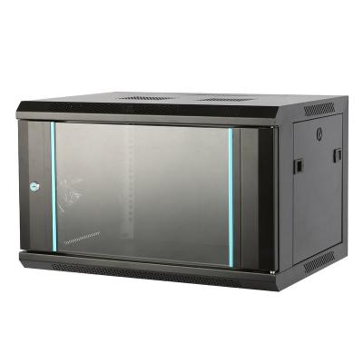 China Indoor With Front Glass Door , 4U Network Wall Mount Data Cabinet for sale