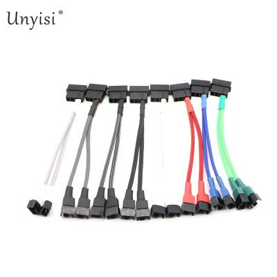 China Wholesale Aerial IDE Molex to Dual 4 Pin Fan Splitter Power Cable for Computer Fan. for sale