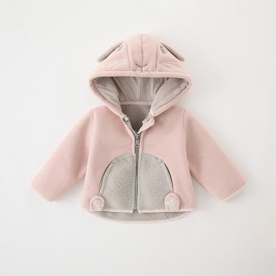 China Autumn and winter plush coat fleece hooded style baby girl QUICK DRY exotic coat for sale