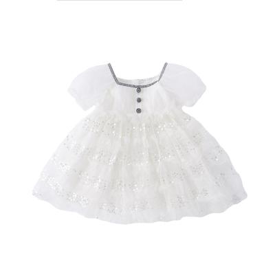 China ENGLAND STYLE New Sequin Kids Dress Baby Wedding Bridesmaid Cake Skirt Girl Dress for sale