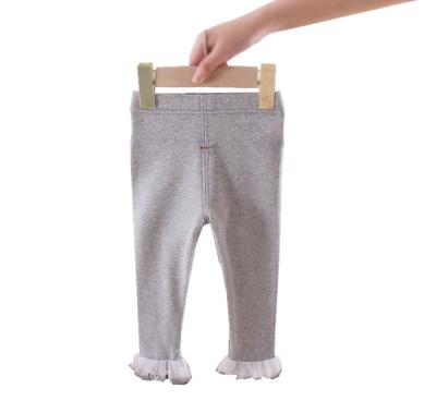 China Color Fade Proof Spring and Autumn Girls' Leggings Pants and Trouser Feet 1-3 Years Girls Wearing Pants for sale