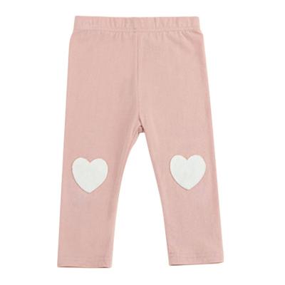 China Elastic Girls Love Patch Leggings for Babies and Toddlers Spring and Autumn Warm Pants for sale