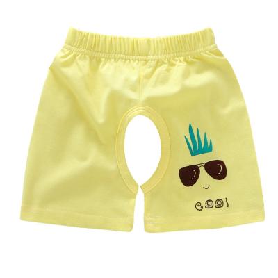 China Breathable summer thin cotton shorts children's open crotch shorts baby underwear for sale