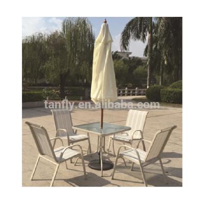 China Modern Outdoor Furniture Bistro Metal Table and Aluminum Chair Set for sale