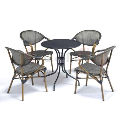 China Lightweight High Quality Modern Garden Leisure Rattan Coffee Table And Chairs Set for sale