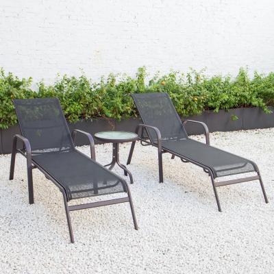 China Foldable Sun Loungers Outdoor Furniture Garden Aluminum Adjustable Chair For Pool Side for sale