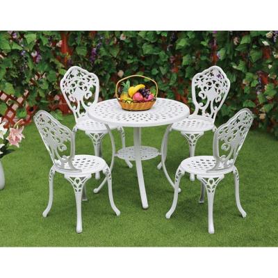 China UV Resistant And Waterproof Wholesale Outdoor Cast Aluminum Garden Furniture Table And Chairs for sale