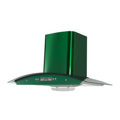 China High Quality European Boat Filter Machine Household Bow Colorful Green Range Hood For Cooking for sale