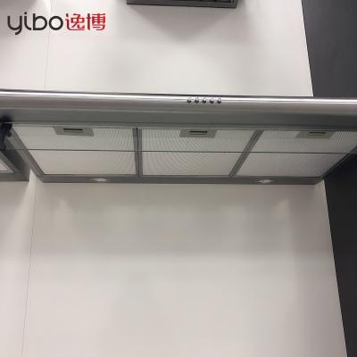 China Household Stainless Steel 0.6 Mm Thickness Under Cabinet Low Density Ultra Thin Air Range Kitchen Hood for sale