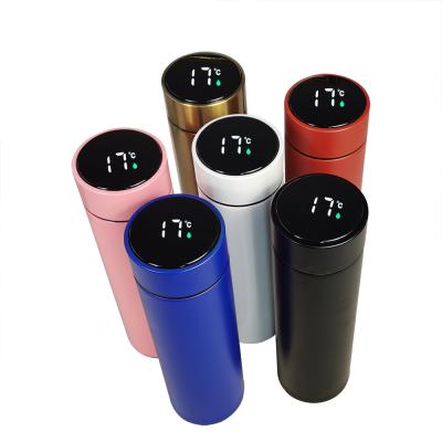 China Latest Sustainable Insulated Digital Smart Vacuum Flask Led Temperature Stainless Steel Smart Water Bottles for sale