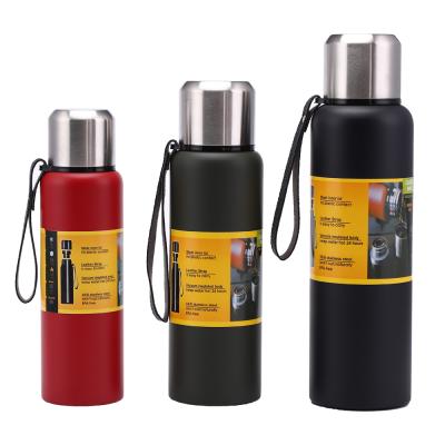 China Wholesale PORTABLE Stainless Steel Flask Bottle Travel Vacuum Double Walled Insulated Jar for sale