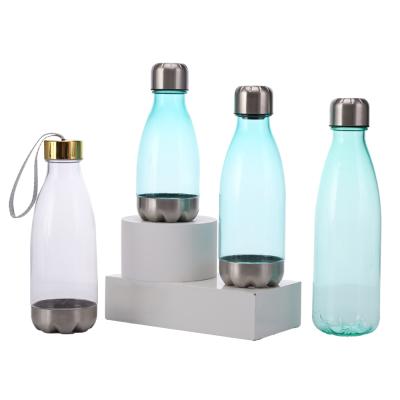 China 500ml Bpa Free Portable Cola Shaped Customized Sustainable Sport Plastic Water Bottle for sale