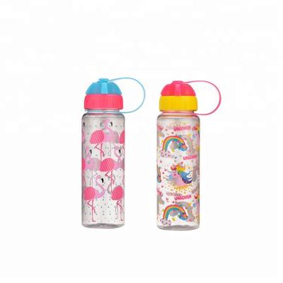 China Sustainable 500ml bpa free cute cartoon kids plastic sports drink bottle for sale