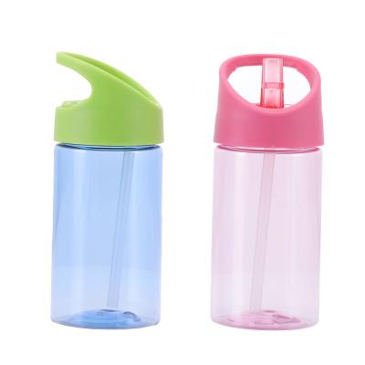 China Wholesale Customized Viable Bpa Free Kids Drinking Bottle Bpa Free Plastic Drink Kids Water Bottle With Straw for sale