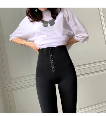 China Women's Breasted Body Pants Slim Tight Breathable Shaper High Waisted Workout Gaiters Shapewear for sale