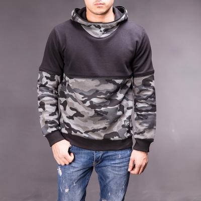 China Plus Size Plus Size Loose Hoodie Men's Wholesale Fashion Autumn Men's Camouflage Hooded Coat Black Camouflage Hoodie for sale