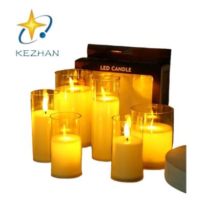 China New Design Battery Operated Led Battery Candle Light Plastic Flameless Electric 3D Tea Light Flash Lamp For Home for sale