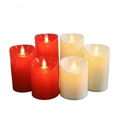 China New Battery Operated Led Flashing Flameless Plastic Electric Candle Light 3D Tea Light Instant Multicolor Lamp For Home for sale