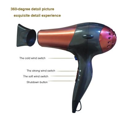 China Best Selling Professional Salon Household Ionic Hair Dryer for sale