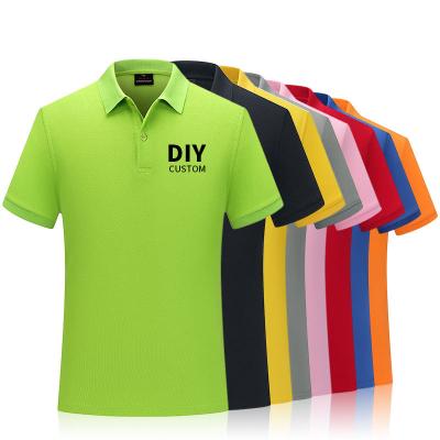 China Cushioning Customized Embroidered Logo 100% Cotton Men's Golf Camissa High Quality Business Uniform Solid Color Polo Shirt for sale