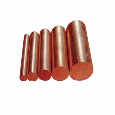 China Wholesale Pile Wire Rod Pure Copper Bar Brass Bar 8mm 10mm C1020 C1100 C1221 C2600 Round Copper Bar Electrode for sale