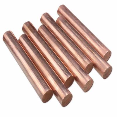 China Rod C1100 C1200 C1220 Pure Copper Round Round Bar Electrode Solid Copper Stack Bar for sale