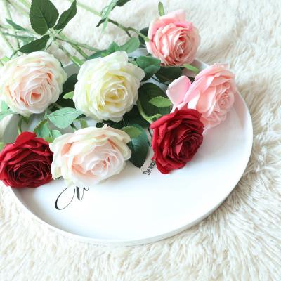 China Wholesale Natural High Quality Natural Touch Rose Flowers Latex Coated Artificial Silk Touch Decorative Flower Wedding Anniversary for sale