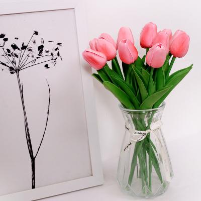 China Events Decoration Factory Direct Sales Real Touch Latex Tulips For Artificial Flower Arrangements, Mini Tulip Bridal Bouquets, Home/Office Decor for sale