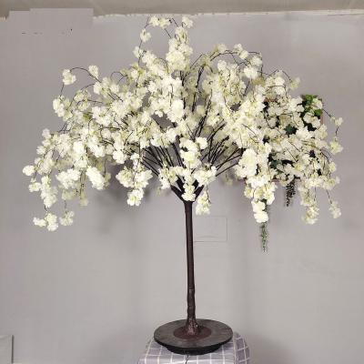 China Modern Hot Sale 5 Colors Amazon Home Decoration Wedding Hotel Tree Mid Century Artificial Cherry Blossoms for sale