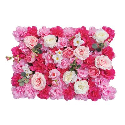 China European high-grade rose flower arrangement rose flower wall backdrop for wedding decoration for sale