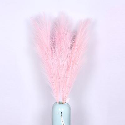 China Events Decoration Large Faux Pampas Flower 100cm Artificial Pampas Grass Fluffy Artificial Pampas Grass For Home Decoration for sale