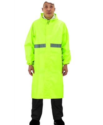 China Thoughtful 100% PVC Coat Long Raincoat 100% Raincoat Strip Raincoat Suit 100% Waterproof Raincoat Raincoat for sale