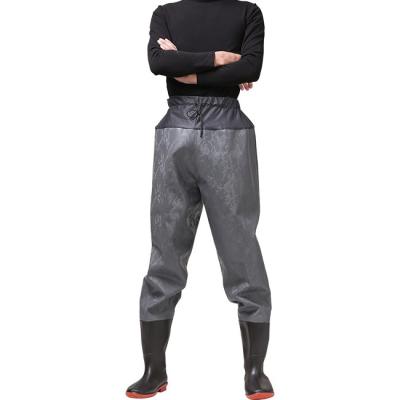 China Waterproof Waders Half Water Pants Trousers With PVC Boots Easy Clean for sale