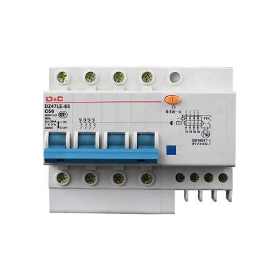 China [D&C] Shanghai delixi electrical circuit breaker DZ47LE-63 for sale