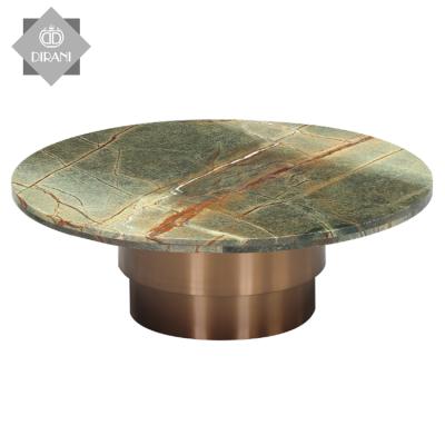 China Modern Design Round Contemporary Coffee Table Italian Luxury Round Marble Coffee Center Onyx Center Top Table for sale