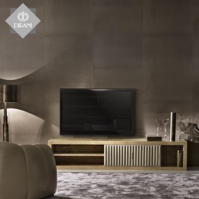 China Luxury Modern TV Cabinet For Sale Quality Design Mirror TV Stand Glass Cabinet Luxury Bedroom TV Cabinet for sale