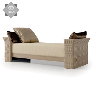 China Customized Modern Luxury Bedroom Stool Velvet Wood Frame Bed Side Sneaks Brown Fabric Upholstered Footboard Step Stools for sale