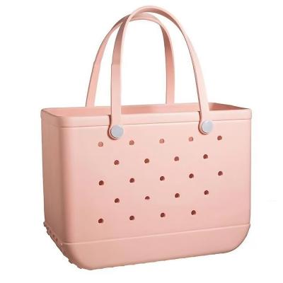 China Lady Cute Beach Tote Waterproof Travel Bags Washable Rubber Handbag for Boat Pool Sports Gym for sale