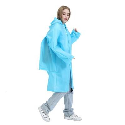 China Non-disposable Poncho Raincoat Hot Sale Cheap EVA Adult Colorful Poncho Thick single person raincoat for sale