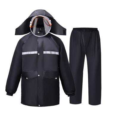 China Bachelor Raincoats Oxford Cloth Split Raincoat Rain Pants Suit Reflective Outdoor Adult Hike Raincoat Poncho Wholesale for sale